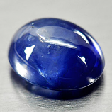 Genuine Cabochon Ceylon Blue Sapphire 3.19ct 9.0 x 7.1mm Oval Opaque