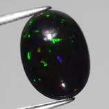 Genuine 100% Natural Cabochon Black Opal 2.31ct 13.5x10.0mm Opaque Ethiopia