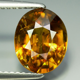 Genuine 100% Natural Sphene 2.83ct 9.5x7.8x5.1 VS2 Madagascar