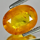 Genuine Yellow Sapphire 2.48ct 9.4 x 7.4mm SI Clarity Oval