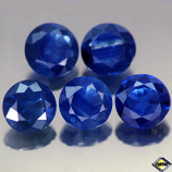 Genuine Blue Sapphire .52ct 4.8 x 4.8mm Round SI Clarity