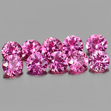 Genuine Pink Sapphire 0.15ct 3.2x3.2x2.0mm VVS Madagascar