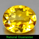 Genuine 100% Natural Citrine 4.21ct 12.3 x 10.3mm Oval VVS Clarity