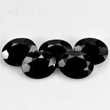 Genuine 100% Natural Black Spinel 1.04ct 9.1x7.3mm Opaque Thailand