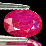 Genuine Ruby 1.00ct 7.9 x 5.7mm Oval SI1 Clarity
