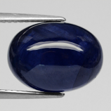Genuine Cabochon Blue Sapphire 13.03ct 14.0 x 10.5mm Oval Semi-Translucent