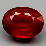 Genuine Ruby 2.54ct 9.0 x 7.0mm Oval SI Clarity