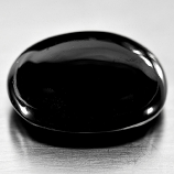 Genuine 100% Natural Black Cabochon Spinel 23.03ct 18.8 x 14.1mm Oval Opaque