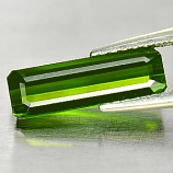 Genuine 100% Natural Green Tourmaline 1.58ct 12.2 x 4.0mm Octagon IF Clarity
