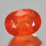 Genuine Orange Sapphire 1.09ct 6.7 x 5.0mm Oval VS1 Clarity