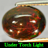 Genuine 100% Natural Cabochon Brown Opal 1.88ct 10.0x7.8mm Opaque Ethiopia