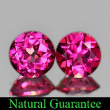 Genuine Pink Topaz 1.87ct (2) 6.0 x 6.0mm Brazil IF