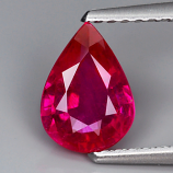 Genuine RUBY 1.23ct 8.0 x 6.0mm Pear VS1 Clarity