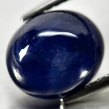 Genuine Cabochon Blue Sapphire 3.88ct 9.3x7.9x5.2mm Opaque Madagascar 