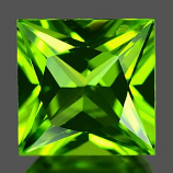 Genuine 100% Natural PERIDOT 1.67ct 7.0 x 7.0 x 4.3mm Princess Cut