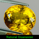 Genuine 100% Natural Yellow Citrine 8.47ct 14.1 x 12.0 x 8.7mm SI
