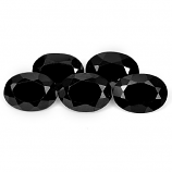 Genuine 100% Natural Black Spinel 1.07ct 7.2x5.2mm Opaque Thailand