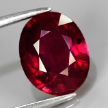 Genuine Ruby 3.53ct 10.0 x 8.0mm Oval SI2 Clarity