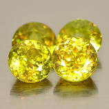 Genuine 100% Natural (4) Sphene 0.55ct 5.0x5.0x3.6mm VS1 Madagascar