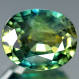 Genuine GREEN & YELLOW SAPPHIRE 1.70ct 7.7 x 6.2 x 4.0mm Oval