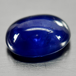 Genuine Cabochon Ceylon Blue Sapphire 1.98ct 8.1 x 6.2mm Oval Opaque
