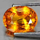 Genuine Orange Sapphire 1.12ct 6.6 x 5.1mm Oval SI1 Clarity